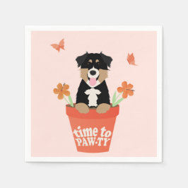 Tijd om Australian Shepherd Dog te betalen Servet