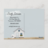 Tijd om bericht te verkopen op strand briefkaart (Achterkant)