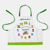 Tijd om boeken te lezen Kind personaliseren Schort (Voorkant)