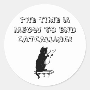 Tijd om Catalling Sticker te beëindigen