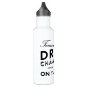Tijd om Champagne Black & White Water Bottle te Dr Waterfles (Links)