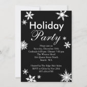 Tijd om Champagne Corporate Black Invitation te Dr Kaart (Achterkant)