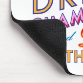 Tijd om Champagne Helderkleurige Muismat te Drinke (Hoek)