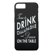 Tijd om Champagne iPhone 7 Hoesje te Drinken (Achterkant)