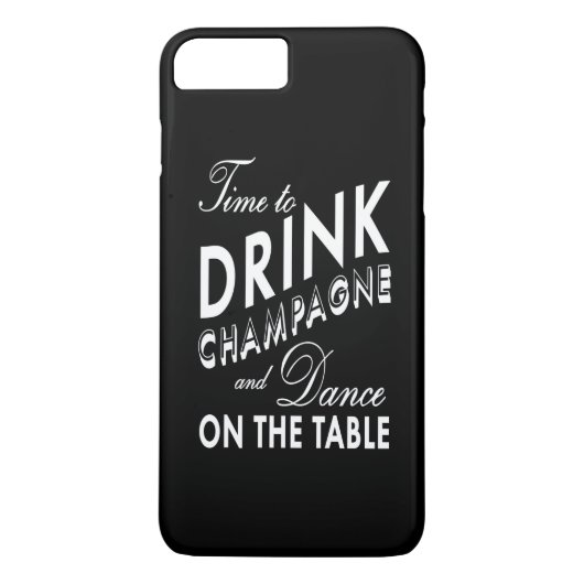 Tijd om Champagne iPhone 7 Plus Hoesje te Drinken (Achterkant)