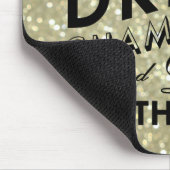 Tijd om Champagne Sparkly Gold Muismat te Drinken (Hoek)