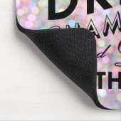 Tijd om Champagne Sparkly Muismat te Drinken (Hoek)