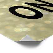 Tijd om champagne te drinken Gouden Poster (Hoek)