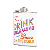 Tijd om champagne te Drinken Kleurrijke fles Heupfles (Links)