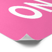 Tijd om champagne te drinken Roze Poster (Hoek)