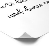 "Tijd om champagne te drinken" vrijgezellenfeest b Poster (Hoek)