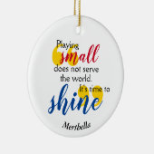 TIJD OM Christelijk gebed TE SCHUDDEN Keramisch Ornament (Rechts)