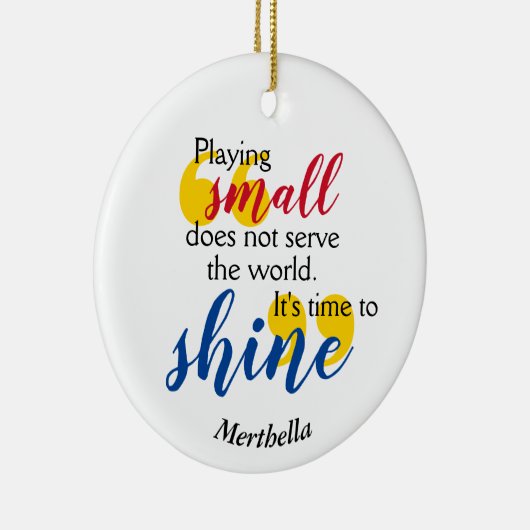 TIJD OM Christelijk gebed TE SCHUDDEN Keramisch Ornament (Rechts)