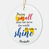 TIJD OM Christelijk gebed TE SCHUDDEN Keramisch Ornament (Links)