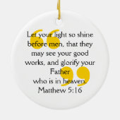 TIJD OM Christelijk gebed TE SCHUDDEN Keramisch Ornament (Achterkant)