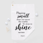 TIJD OM Christelijk Monogram TE SCHUDDEN Golfhanddoek (Insitu)