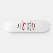 TIJD OM Christelijk Monogram TE SCHUDDEN Persoonlijk Skateboard (Horizontaal)