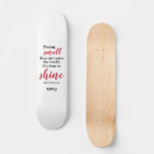 TIJD OM Christelijk Monogram TE SCHUDDEN Persoonlijk Skateboard (Voorkant)