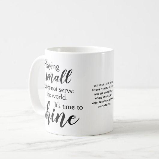 TIJD OM Christelijk TE SCHUDDEN Koffiemok (Voorkant links)