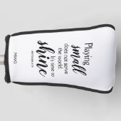 TIJD OM Christelijke Monogram PUTTER TE SCHUDDEN Golfheadcover (Voorkant)