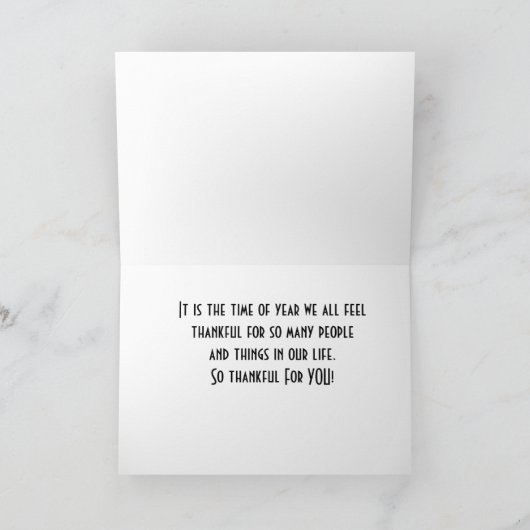 TIJD OM DANKFUEEL TE ZIJN VOOR MENSEN DIE WE WETEN KAART (Binnen)