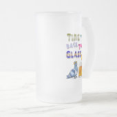 Tijd om dat glas weer op te pakken matglas bierpul (Voorkant rechts)