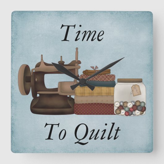 Tijd om de acrylklok te verdunnen vierkante klok (Voorkant)