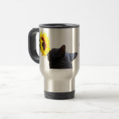 Tijd om de bloemen te rooien reisbeker (Voorkant links)