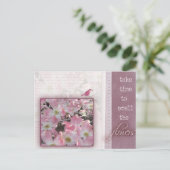 Tijd om de bloemen te ruiken briefkaart (Staand voorkant)