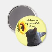 Tijd om de bloemen te ruiken magneet (Voorkant / Achterkant)