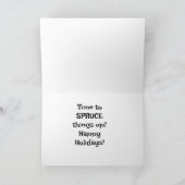 Tijd om de boel op te knappen Kerstmis Feestdagen Kaart (Binnen)