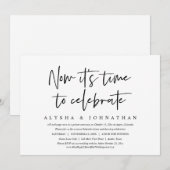 Tijd om de Casual bruiloft te vieren Kaart (Voorkant / Achterkant)