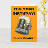 Tijd om de Drinke Kaart van de Verjaardag te (Gele Bloem)