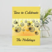 **Tijd om de feestdagen te vieren** Kaart (Staand voorkant)