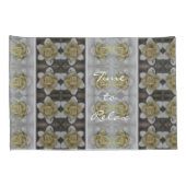 Tijd om de Floral Candle Pattern Rustic los te lat Kussensloop (Achterkant-Rechts)