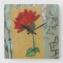 Tijd om de graffiti-klok van de Rozen te roken Vierkante Klok