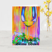 Tijd om de groet omlaag te draaien kaart (Gele Bloem)