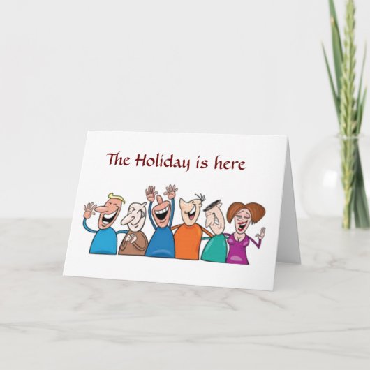 TIJD OM DE HOLIDAY TE 'NEMEN'!!! CHRISTMAS-KAART KAART (Voorkant)