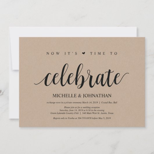 tijd om de huwelijkswedstrijd te vieren kaart (Voorkant)