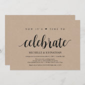 tijd om de huwelijkswedstrijd te vieren kaart (Voorkant / Achterkant)