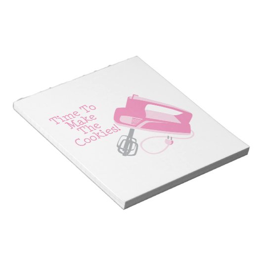 Tijd om de koekjes te maken! notitieblok (Schuin)