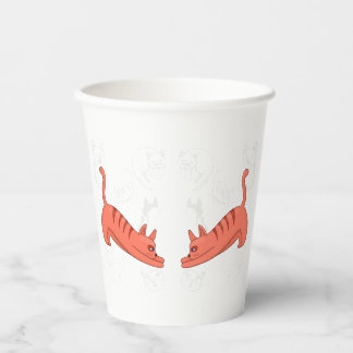 Tijd om de Mok van de Koffie van twee toonapparate Papieren Bekers