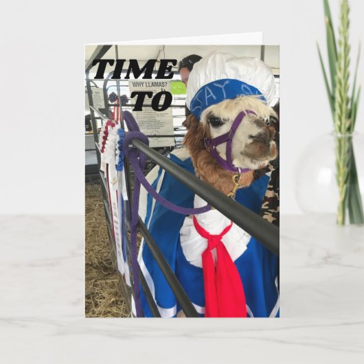 TIJD OM "DE PARTIJ TE BEGINNEN" KAART (Voorkant)