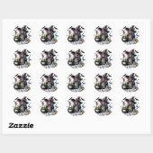 Tijd om de pot te roeren ronde sticker (Vel)