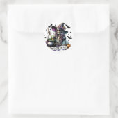 Tijd om de pot te roeren ronde sticker (Tas)