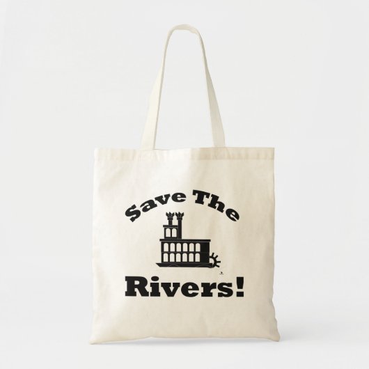 Tijd om de rivieren te redden Trending Design Art Tote Bag (Voorkant)