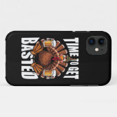 Tijd om de Thanksgiving-kalkoen met bier te bedrui Case-Mate iPhone Case (Achterkant (horizontaal))