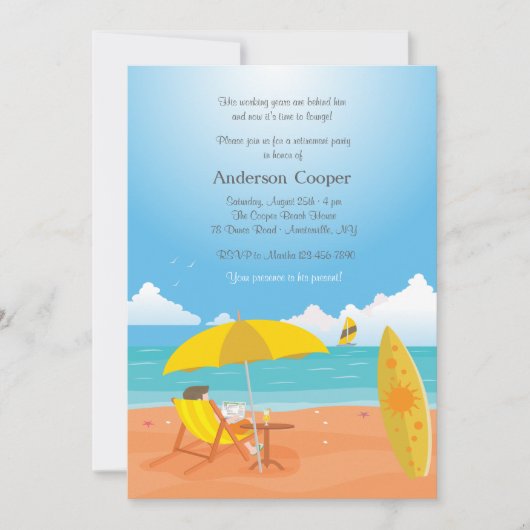 Tijd om de Uitnodiging van de PARTIJ van de Pensio (Voorkant)