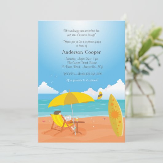 Tijd om de Uitnodiging van de PARTIJ van de Pensio (Staand voorkant)