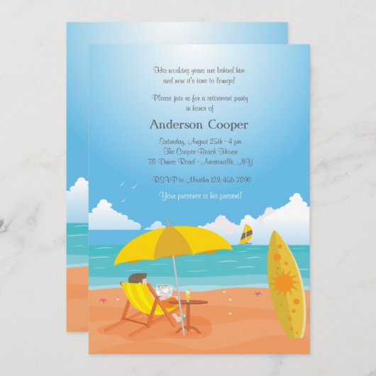 Tijd om de Uitnodiging van de PARTIJ van de Pensio (Voorkant / Achterkant)